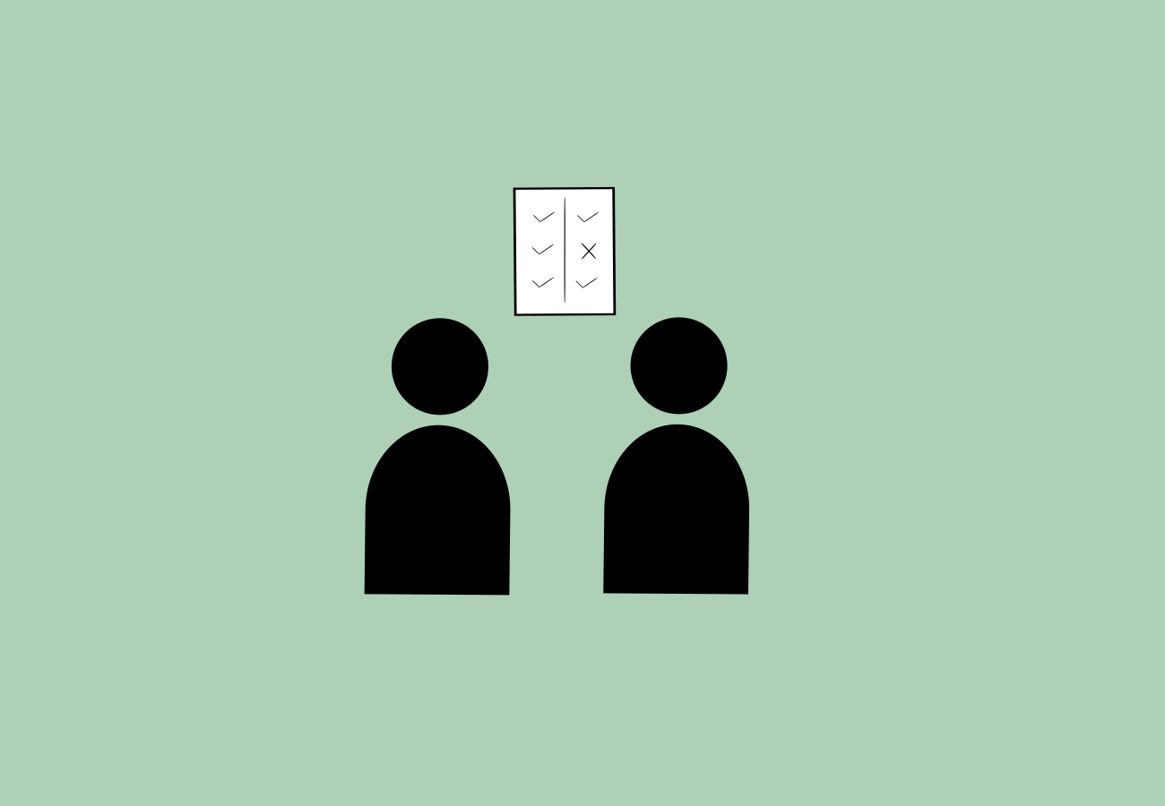 Reduce self-criticism through comparisons
